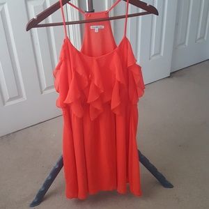 Bright coral dress